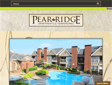 Tablet Screenshot of pearridgeapts.com